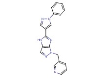 5-(1-phenyl-1H-pyrazol-4-yl)-1-(pyridin-3-ylmethyl)-1,4-dihydroimidazo[4,5-c]pyrazole
