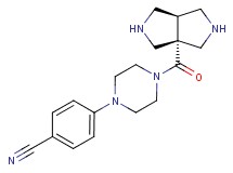 4-[4-(cis-hexahydropyrrolo[3,4-c]pyrrol-3a(1H)-ylcarbonyl)piperazin-1-yl]benzonitrile