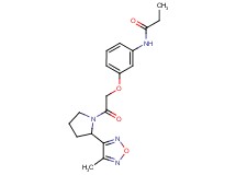 N-(3-{2-[2-(4-methyl-1,2,5-oxadiazol-3-yl)pyrrolidin-1-yl]-2-oxoethoxy}phenyl)propanamide