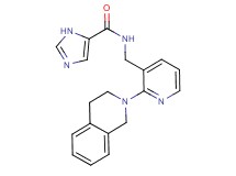 N-{[2-(3,4-dihydro-2(1H)-isoquinolinyl)-3-pyridinyl]methyl}-1H-imidazole-5-carboxamide