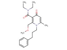 N,N-diethyl-2-(methoxymethyl)-6-methyl-4-oxo-1-(3-phenylpropyl)-1,4-dihydro-3-pyridinecarboxamide