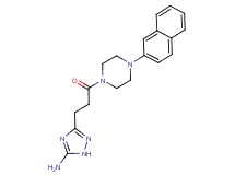 3-{3-[4-(2-naphthyl)-1-piperazinyl]-3-oxopropyl}-1H-1,2,4-triazol-5-amine