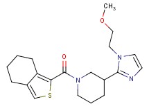3-[1-(2-methoxyethyl)-1H-imidazol-2-yl]-1-(4,5,6,7-tetrahydro-2-benzothien-1-ylcarbonyl)piperidine