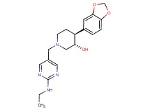 (3S*,4S*)-4-(1,3-benzodioxol-5-yl)-1-{[2-(ethylamino)pyrimidin-5-yl]methyl}piperidin-3-ol