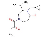 4-(cyclopropylmethyl)-3-isopropyl-1-(2-oxobutanoyl)-1,4-diazepan-5-one
