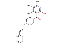 4,5,6-trimethyl-3-({4-[(2E)-3-phenyl-2-propen-1-yl]-1-piperazinyl}carbonyl)-2-pyridinol