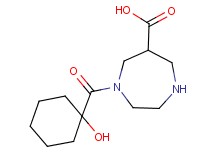1-[(1-hydroxycyclohexyl)carbonyl]-1,4-diazepane-6-carboxylic acid