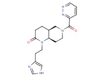 (4aS*,8aR*)-1-[2-(1H-imidazol-4-yl)ethyl]-6-(pyridazin-3-ylcarbonyl)octahydro-1,6-naphthyridin-2(1H)-one