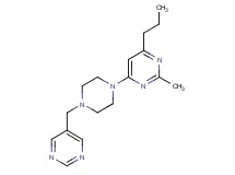 2-methyl-4-propyl-6-[4-(pyrimidin-5-ylmethyl)piperazin-1-yl]pyrimidine
