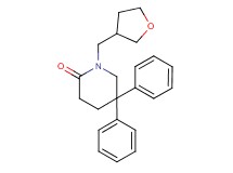 5,5-diphenyl-1-(tetrahydrofuran-3-ylmethyl)piperidin-2-one