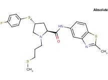(4R)-4-[(4-fluorophenyl)thio]-N-(2-methyl-1,3-benzothiazol-5-yl)-1-[3-(methylthio)propyl]-L-prolinamide