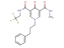 N-methyl-4-oxo-1-(3-phenylpropyl)-N'-(2,2,2-trifluoroethyl)-1,4-dihydro-3,5-pyridinedicarboxamide