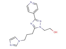 2-{5-[3-(1H-imidazol-1-yl)propyl]-3-pyridin-4-yl-1H-1,2,4-triazol-1-yl}ethanol