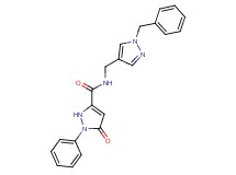 N-[(1-benzyl-1H-pyrazol-4-yl)methyl]-5-oxo-1-phenyl-2,5-dihydro-1H-pyrazole-3-carboxamide