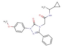 N-(1-cyclopropylethyl)-2-[1-(4-methoxyphenyl)-5-oxo-3-phenyl-1,5-dihydro-4H-1,2,4-triazol-4-yl]acetamide
