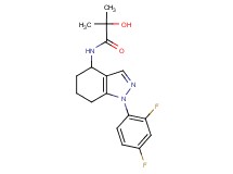 N-[1-(2,4-difluorophenyl)-4,5,6,7-tetrahydro-1H-indazol-4-yl]-2-hydroxy-2-methylpropanamide
