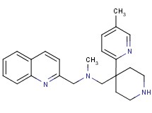 N-methyl-1-[4-(5-methyl-2-pyridinyl)-4-piperidinyl]-N-(2-quinolinylmethyl)methanamine dihydrochloride
