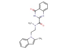 N-methyl-N-[2-(2-methyl-1H-indol-1-yl)ethyl]-4-oxo-3,4-dihydro-2-quinazolinecarboxamide