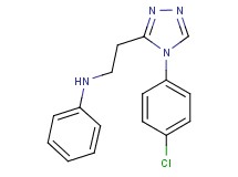 N-{2-[4-(4-chlorophenyl)-4H-1,2,4-triazol-3-yl]ethyl}aniline