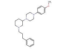 1-(4-methoxyphenyl)-4-[1-(3-phenylpropyl)-3-piperidinyl]piperazine