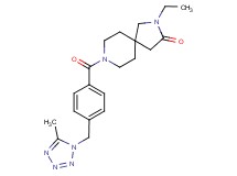 2-ethyl-8-{4-[(5-methyl-1H-tetrazol-1-yl)methyl]benzoyl}-2,8-diazaspiro[4.5]decan-3-one