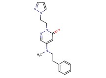 5-[methyl(2-phenylethyl)amino]-2-[2-(1H-pyrazol-1-yl)ethyl]-3(2H)-pyridazinone