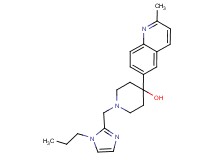 4-(2-methylquinolin-6-yl)-1-[(1-propyl-1H-imidazol-2-yl)methyl]piperidin-4-ol