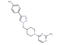 4-(4-{[4-(4-methylphenyl)-1H-1,2,3-triazol-1-yl]methyl}piperidin-1-yl)pyrimidin-2-amine