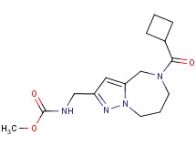 methyl {[5-(cyclobutylcarbonyl)-5,6,7,8-tetrahydro-4H-pyrazolo[1,5-a][1,4]diazepin-2-yl]methyl}carbamate