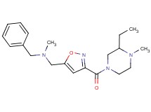 N-benzyl-1-{3-[(3-ethyl-4-methylpiperazin-1-yl)carbonyl]isoxazol-5-yl}-N-methylmethanamine