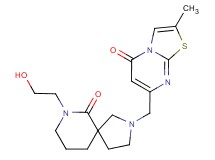 7-(2-hydroxyethyl)-2-[(2-methyl-5-oxo-5H-[1,3]thiazolo[3,2-a]pyrimidin-7-yl)methyl]-2,7-diazaspiro[4.5]decan-6-one