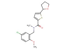 N-(5-chloro-2-methoxybenzyl)-N-methyl-5-(tetrahydrofuran-2-yl)thiophene-2-carboxamide