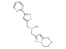 N-methyl-1-[3-(2-pyridinyl)-5-isoxazolyl]-N-(4,5,6,7-tetrahydropyrazolo[1,5-a]pyrazin-2-ylmethyl)methanamine dihydrochloride