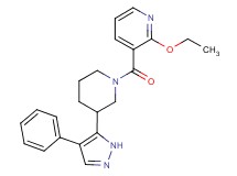 2-ethoxy-3-{[3-(4-phenyl-1H-pyrazol-5-yl)piperidin-1-yl]carbonyl}pyridine