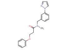 N-methyl-3-phenoxy-N-[3-(1H-pyrazol-1-yl)benzyl]propanamide