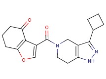 3-[(3-cyclobutyl-1,4,6,7-tetrahydro-5H-pyrazolo[4,3-c]pyridin-5-yl)carbonyl]-6,7-dihydro-1-benzofuran-4(5H)-o