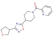 2-({4-[3-(tetrahydrofuran-3-yl)-1,2,4-oxadiazol-5-yl]piperidin-1-yl}carbonyl)pyridine