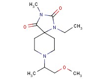 1-ethyl-8-(2-methoxy-1-methylethyl)-3-methyl-1,3,8-triazaspiro[4.5]decane-2,4-dione