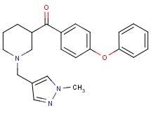 {1-[(1-methyl-1H-pyrazol-4-yl)methyl]-3-piperidinyl}(4-phenoxyphenyl)methanone