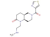 rel-(4aS,8aR)-1-[2-(methylamino)ethyl]-6-(1,3-thiazol-4-ylcarbonyl)octahydro-1,6-naphthyridin-2(1H)-one hydrochloride