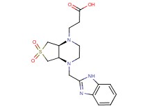 3-[(4aR*,7aS*)-4-(1H-benzimidazol-2-ylmethyl)-6,6-dioxidohexahydrothieno[3,4-b]pyrazin-1(2H)-yl]propanoic acid