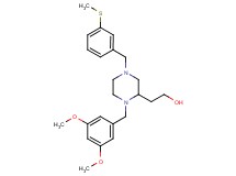 2-{1-(3,5-dimethoxybenzyl)-4-[3-(methylthio)benzyl]-2-piperazinyl}ethanol