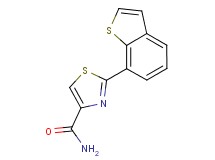 2-(1-benzothien-7-yl)-1,3-thiazole-4-carboxamide