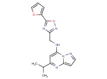 N-{[5-(2-furyl)-1,2,4-oxadiazol-3-yl]methyl}-5-isopropylpyrazolo[1,5-a]pyrimidin-7-amine