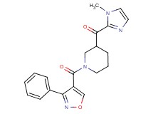 (1-methyl-1H-imidazol-2-yl){1-[(3-phenyl-4-isoxazolyl)carbonyl]-3-piperidinyl}methanone