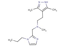 2-(3,5-dimethyl-1H-pyrazol-4-yl)-N-methyl-N-[(1-propyl-1H-imidazol-2-yl)methyl]ethanamine