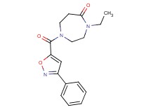 4-ethyl-1-[(3-phenyl-5-isoxazolyl)carbonyl]-1,4-diazepan-5-one