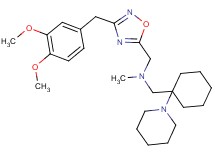 1-[3-(3,4-dimethoxybenzyl)-1,2,4-oxadiazol-5-yl]-N-methyl-N-{[1-(1-piperidinyl)cyclohexyl]methyl}methanamine