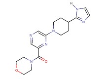 4-({6-[4-(1H-imidazol-2-yl)-1-piperidinyl]-2-pyrazinyl}carbonyl)morpholine