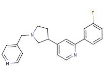 2-(3-fluorophenyl)-4-[1-(pyridin-4-ylmethyl)pyrrolidin-3-yl]pyridine